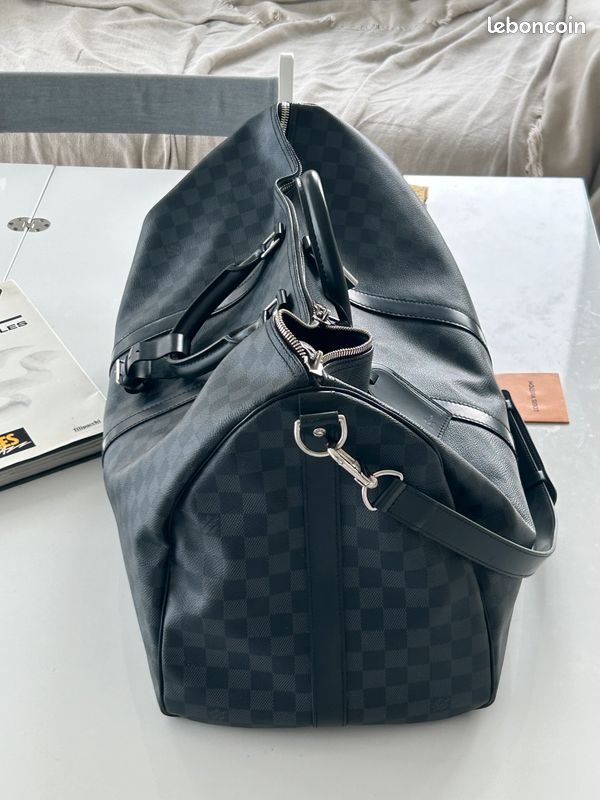Sac Louis Vuitton Keepall bandouliere 55 toile damier (image 2)