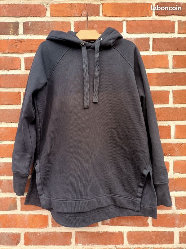 Pull à Capuche COS Femme Noir Polyester Taille S - Très Bon état