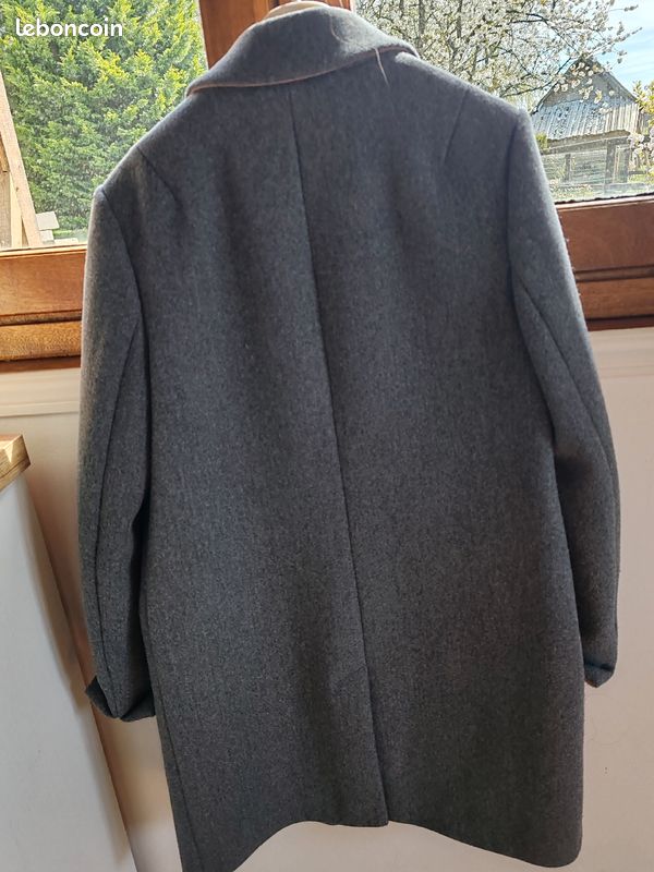 Manteau Etam couleur gris chiné (image 2)