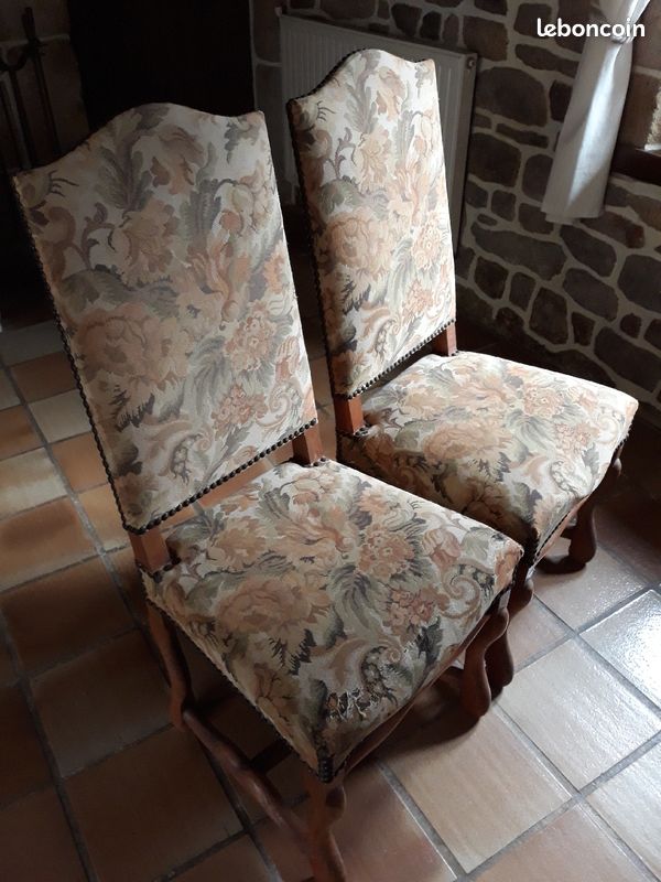 2 chaises en tissu (image 1)