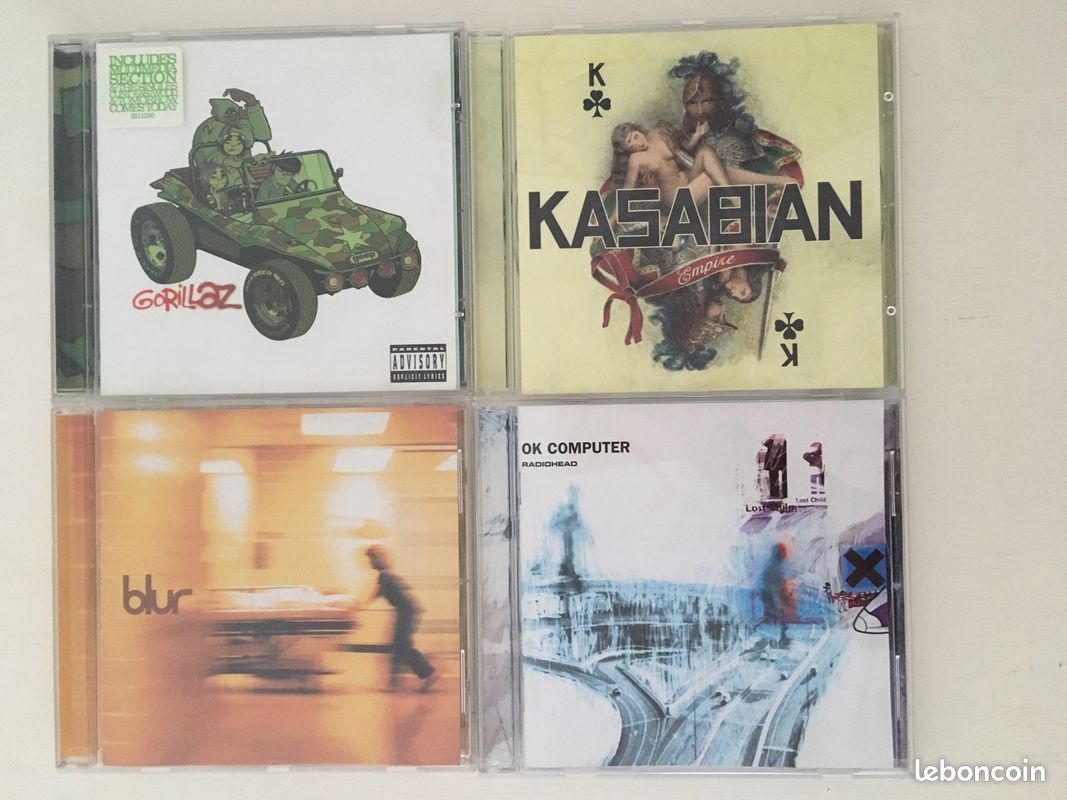 Lot Rock Anglais Blur Gorillaz Radiohead Kasabian (image 1)