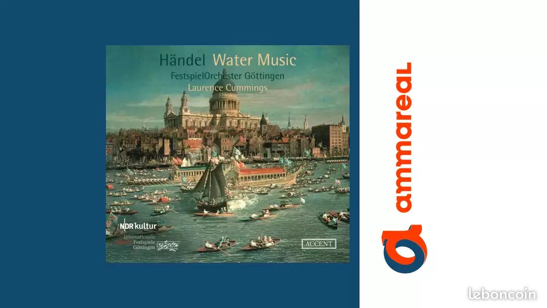 Water Music - Georg Friedrich Händel, Laurence Cummings et Festspielorchester Göttingen (image 1)