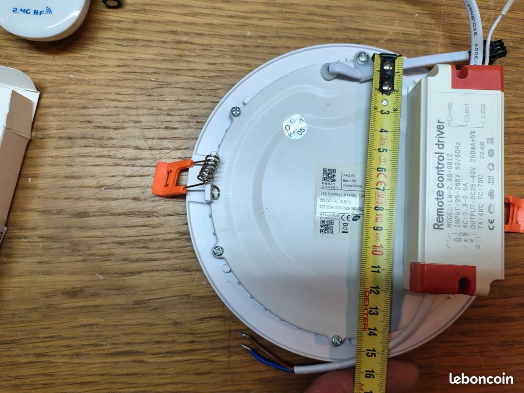 Spot downlight 12 w 170mm dimmable + télécommande (image 4)