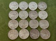 LOT De Bijoux Anciens En Argent Massif 925 - Bagues, Médailles Et Pièce 5 Francs Semeuse