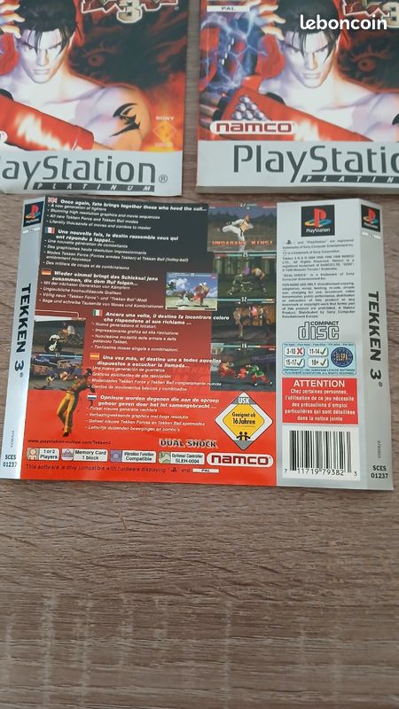 Jeu Tekken 3 Pour PlayStation 1 (PS1) - Version Française - Sans Notice Ni Jaquette Arrière - Très Bon État (TBE) - CD Seul