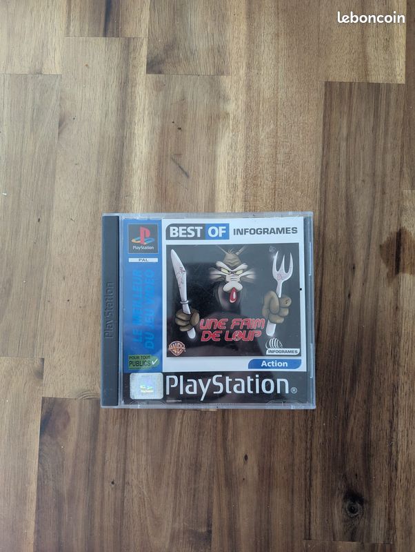 Jeu PS1 Une Faim De Loup - Version Française Complète Avec Notice, En Bon état