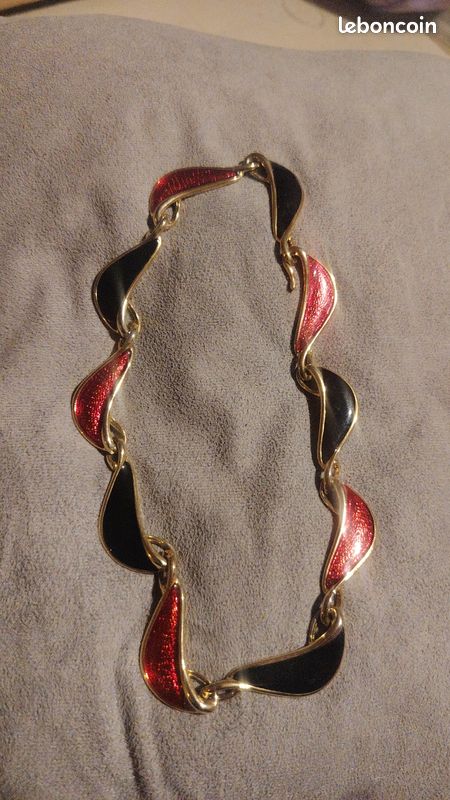 Collier Fantaisie Vintage Larges Maillons - Style Rétro Années 80-90