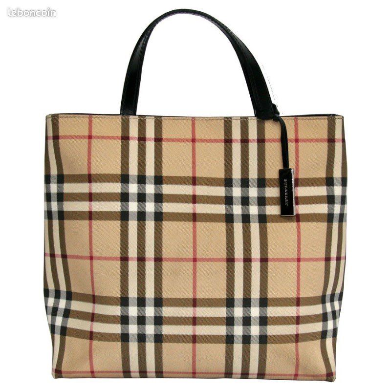 Sac toile enduite tartan Burberry (image 2)