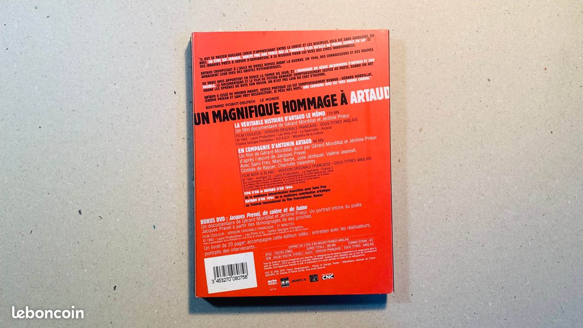 EN COMPAGNIE D'ANTONIN ARTAUD - 2 DVD (Arte video) (image 2)