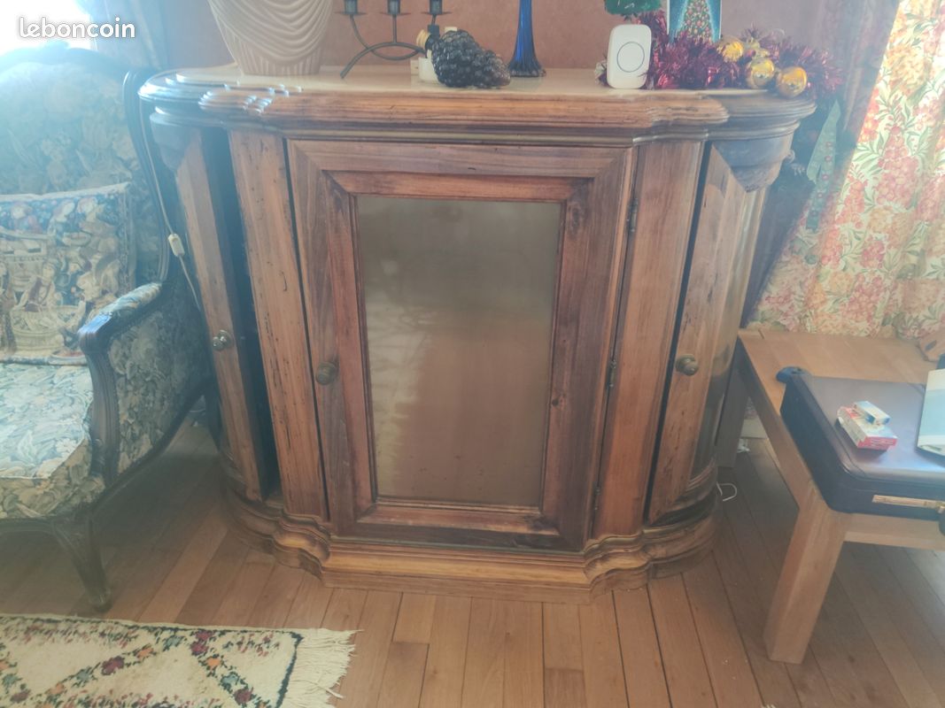 Buffet Vintage avec plateau en marbre (image 1)
