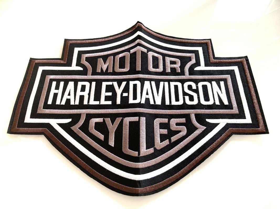 Ecusson Harley Davidson thermocollant de 5 à 28 cm