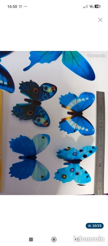 Lot 3D butterfly décoration (image 9)