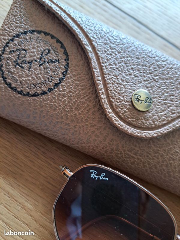 Lunettes de soleil ray ban état neuf rose (image 2)