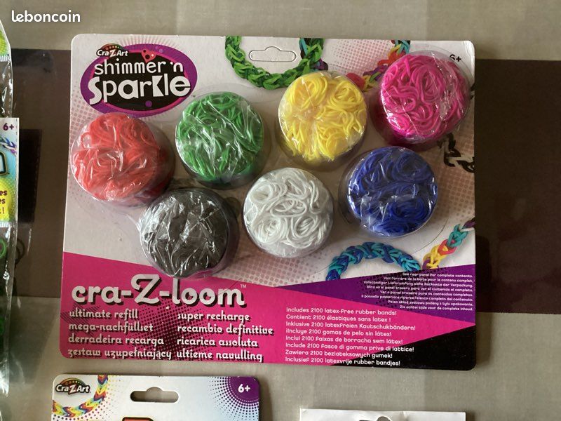Lot crazloom pour création de bracelets 3500 élastiques plus un hand spiner. Plus le deuxième lot offert profiter (image 2)