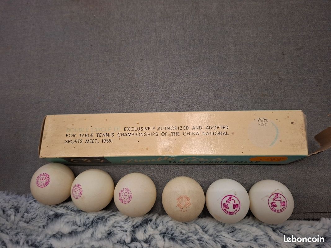 Ancienne Boîte De Balles Halex Vintage Pour Tennis De Table - Collection