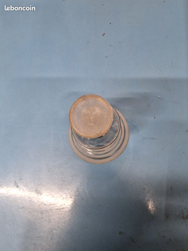 Carafe en verre vintage Cercle de doré (image 3)