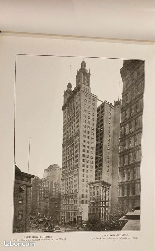 Plaquette promo NEW-YORK, circa 1900, sacrifié 35 euros (image 3)