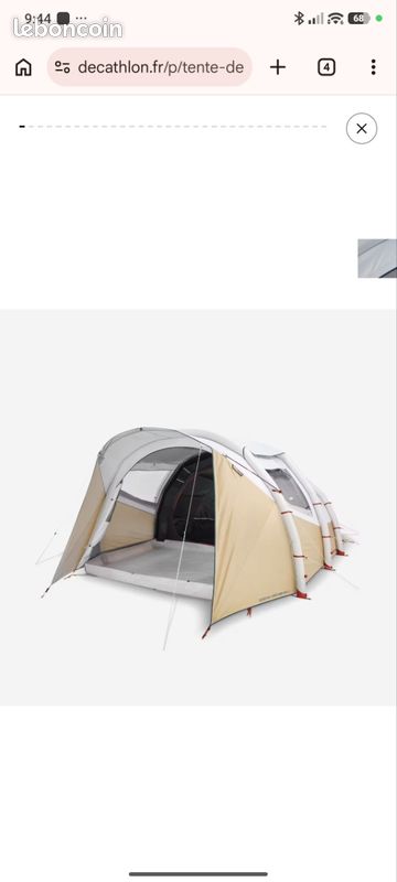 quechua trekkingzelt Wasserdichtes 2-Personen Rucksackzelt mit X-Struktur Add Awning:No TentBox Stirnwand Campingzelt Wurfzelt - 2