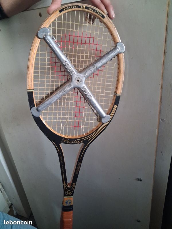ANCIENNE RAQUETTE TENNIS Gauthier Équipe De France Vintage EUR 25,00 - FR