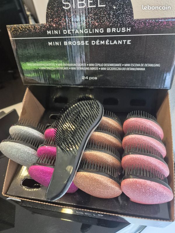 Lot de mini brosses démêlantes Sibel – Neuves (image 2)
