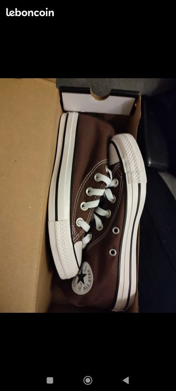 Converse All Star montante marron Fille Unisex Taille 36 (image 3)