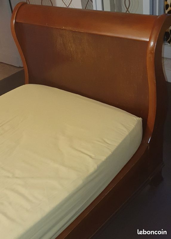 Lit une place avec sommier et matelas (image 3)