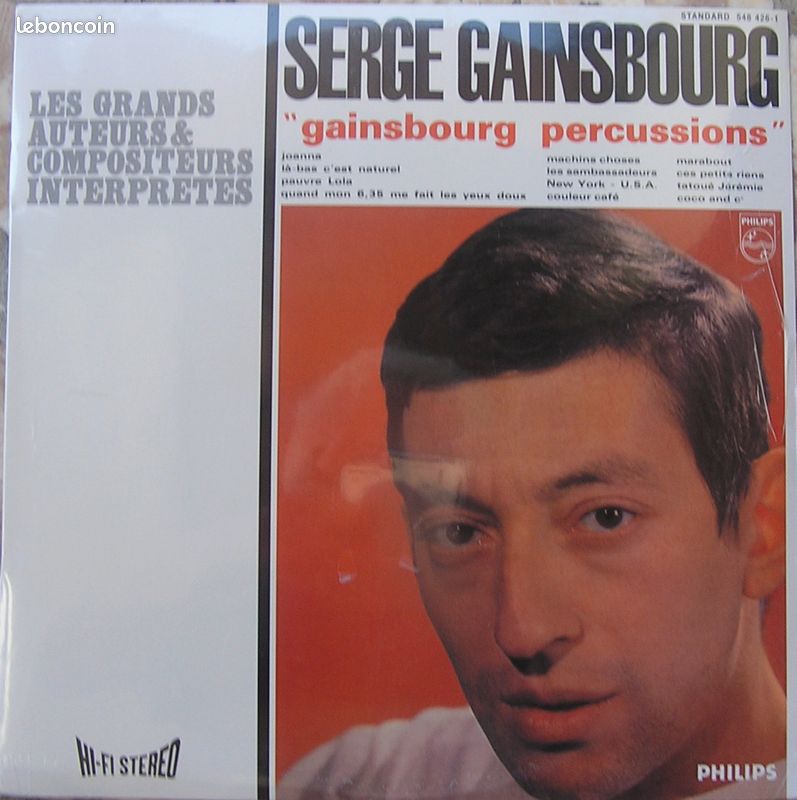 Serge Gainsbourg vinyle 33t : Gainsbourg percussions - neuf limité (image 1)
