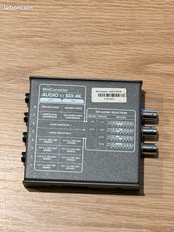 Blackmagic Design Mini Converter Audio to SDI - Photo, audio & vidéo