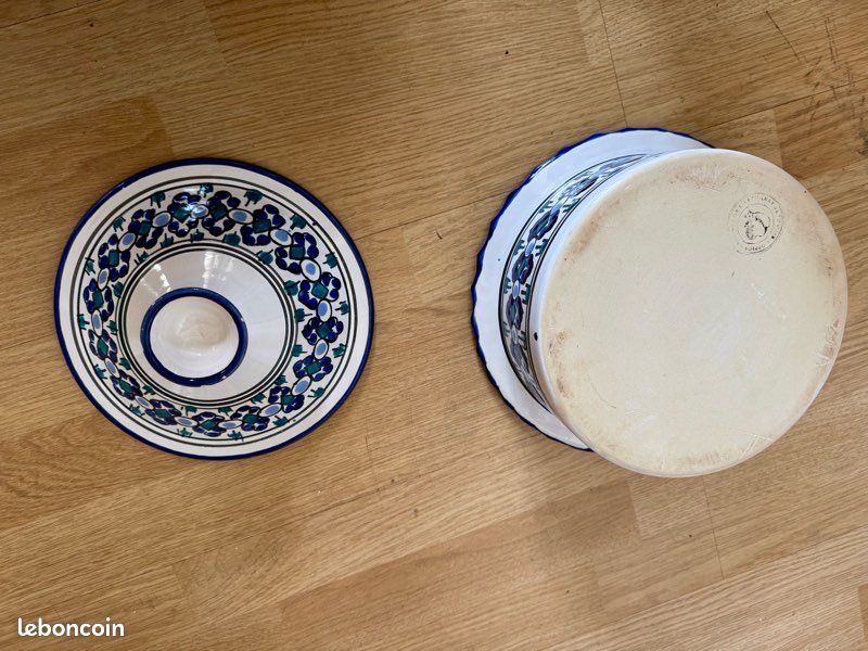 Plat à tajine bleu (image 7)