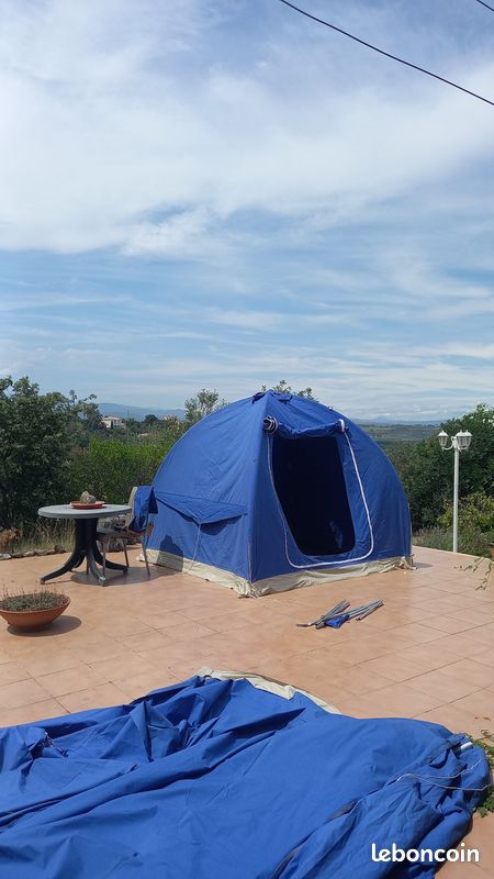 Tente Igloo 4 Personnes – Camping – Avec Vestibule – Polyester – Z3600