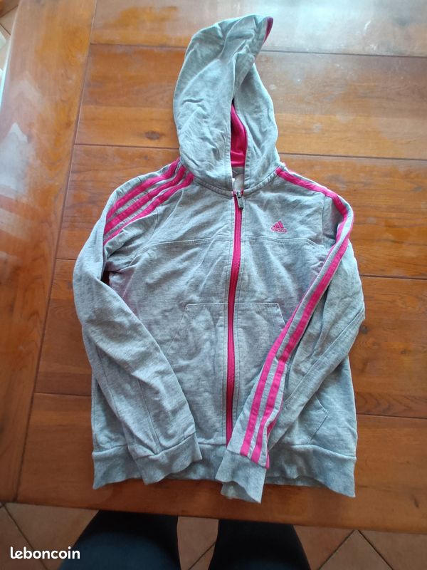 Sweat survêtement haut adidas 10 ans (image 1)