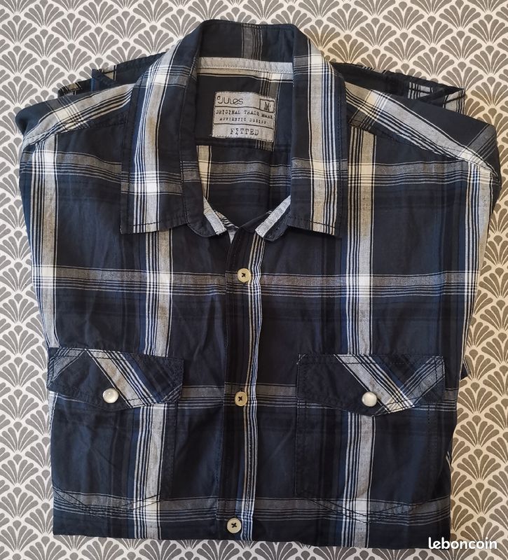 Chemise manches courtes JULES Taille M (image 2)