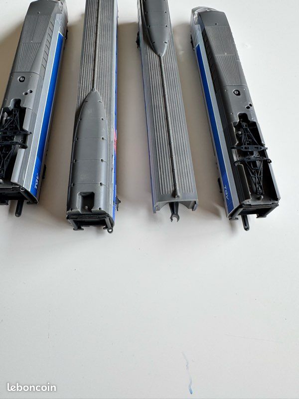 RAME 5 Éléments Tgv Atlantique Sncf Par Jouef N° 7420 ? Au 1/87 Ho EUR