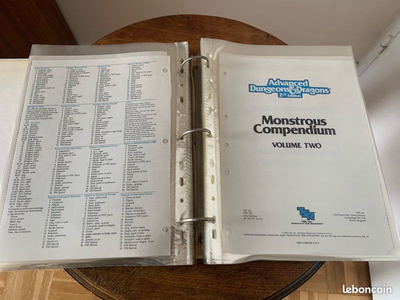 Monster Compendium pour AD&D 2 (image 4)