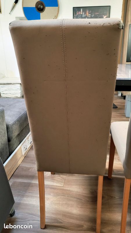 1 chaise coloris taupe (image 4)