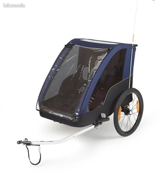 Remorque vélo enfant 2 places (image 1)