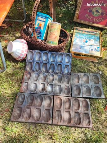 Lot De 4 Moules à Madeleine En Métal - Style Vintage - Occasion