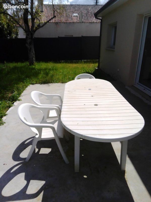 Salon de jardîn complet 6 chaises + table (image 3)