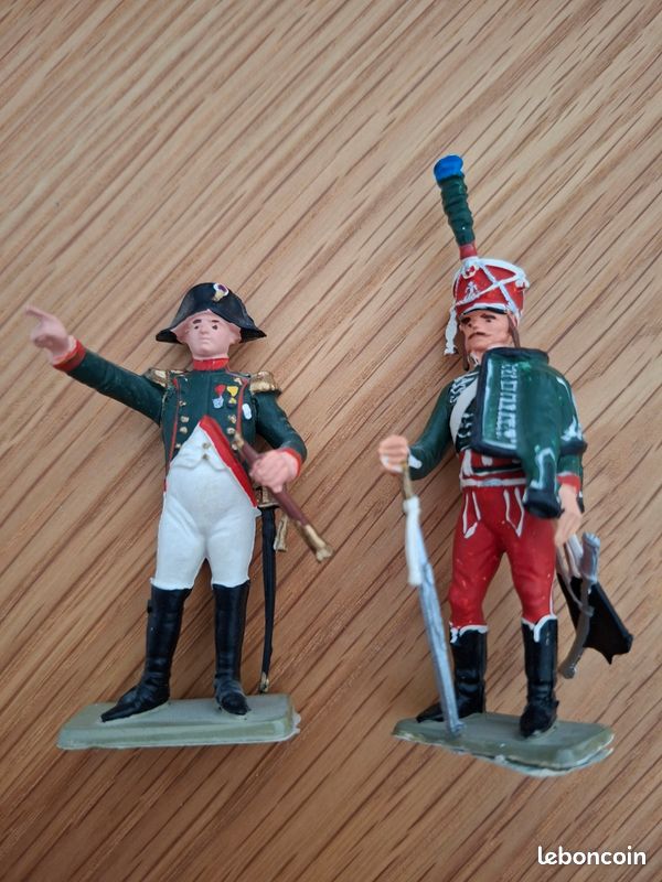Lot 3 Soldats Premier Empire AIGLON Plastique 90 Mm - Starlux Lot N°108 - Occasion