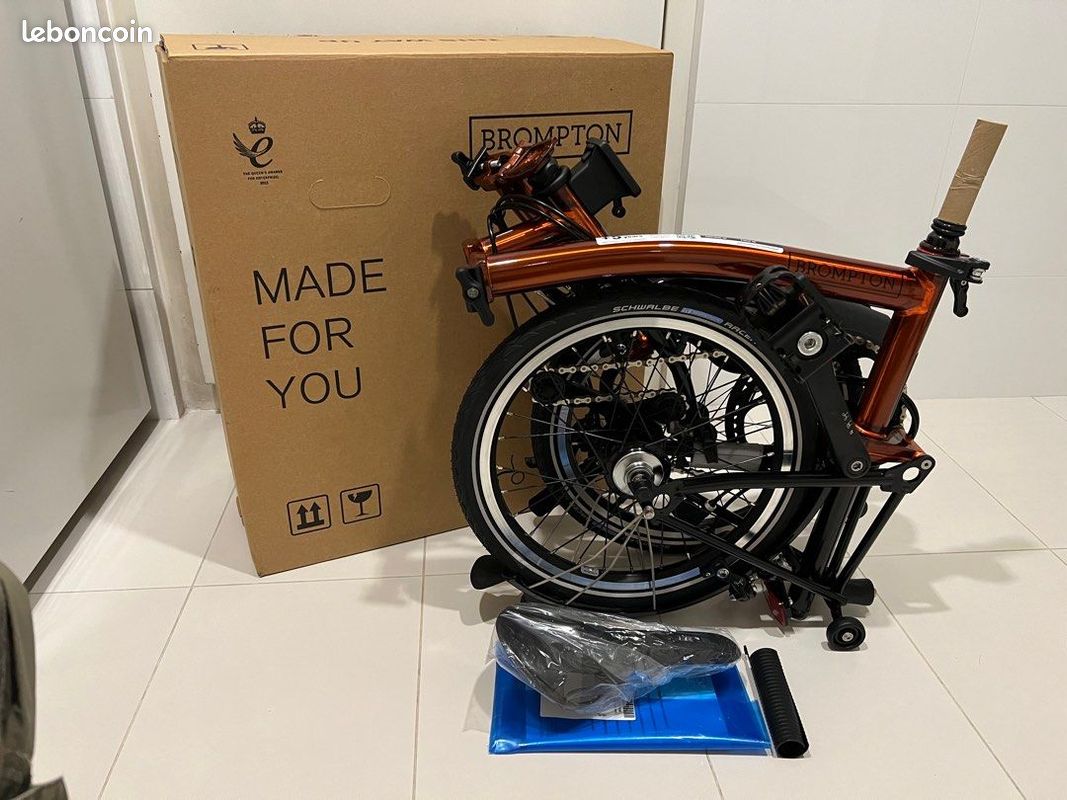 Brompton M6LX Black Edition Flame Lacquer Titanium (image 4)