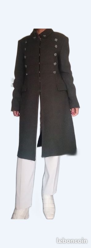 Morgan Trench Coat Femme Vert Kaki Khaki Green Trench Coat Womens