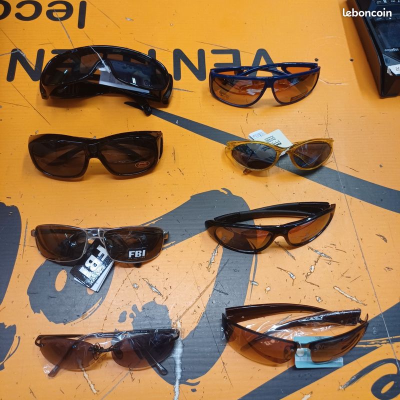 Lunettes de soleil sport multifonctions 8 paires uv 400 en général 4021 (image 1)