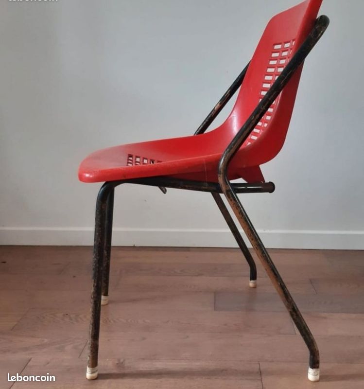 🪑 Vintage : Chaise 1970 (3 Disponible) (image 4)