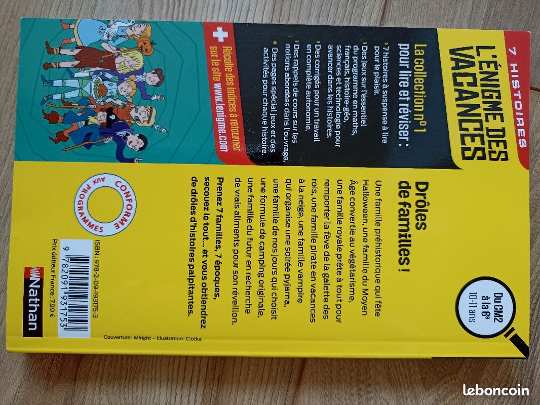 L'énigme des vacances Drôles de familles (du CM2 à la 6e) (image 2)
