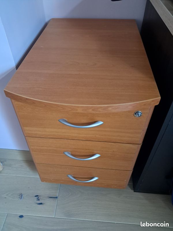 Bureau avec retour et caisson 3 tiroirs (image 5)