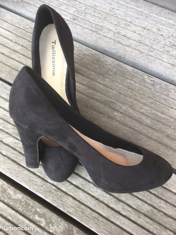 Escarpins noirs nubuck (image 1)