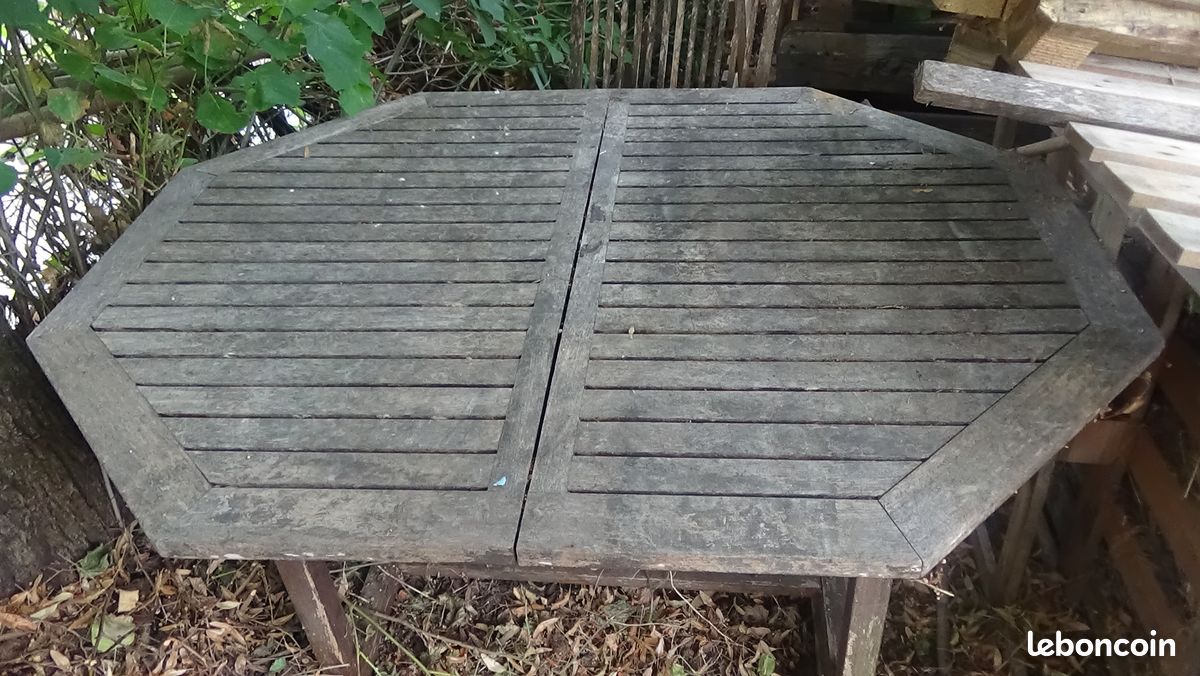 Table de jardin teck (image 1)