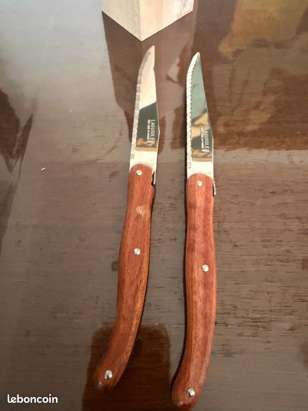 Couteaux à Steak Laguiole André Verdier Bois d'Olivier (image 3)