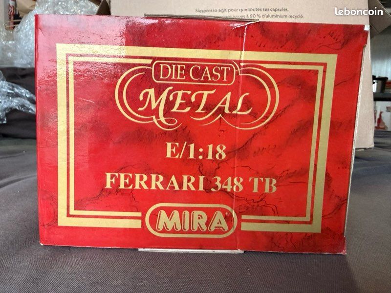 Ferrari 348 TB 1989 Miniature Bburago échelle 1/18 - Rouge - Occasion