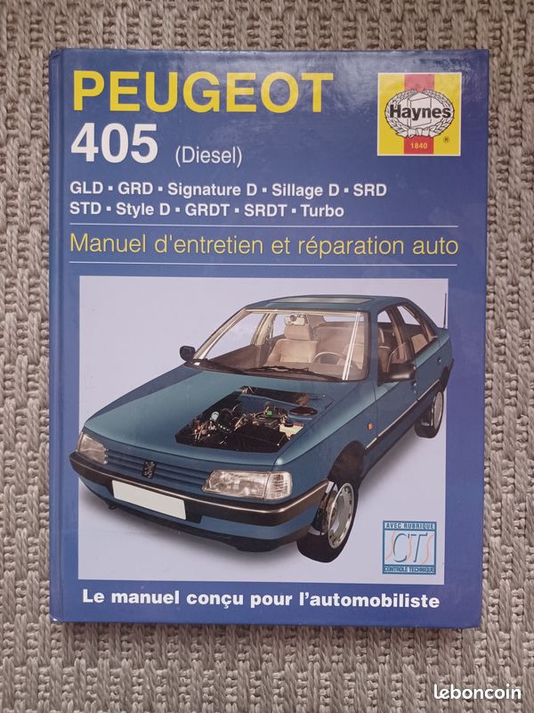 RTA Haynes pour Peugeot 405 Diesel (image 1)